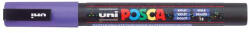 uni Dekormarker, 0, 9-1, 3 mm, UNI "Posca PC-3ML", fényes lila