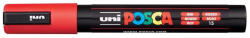 uni Dekormarker, 1, 8-2, 5 mm, UNI "Posca PC-5M", piros