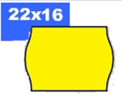 Blitz Árazószalag, 22x16 mm, BLITZ, sárga - toptoner