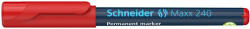 Schneider Alkoholos marker, 1-2 mm, kúpos, SCHNEIDER "Maxx 240", piros
