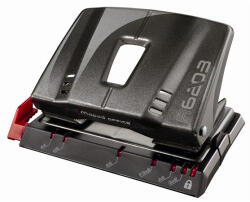 Maped Lyukasztó, kétlyukú, 25 lap, fém, MAPED "Advanced", sötétbarna