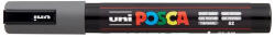 uni Dekormarker, 1, 8-2, 5 mm, UNI "Posca PC-5M", mély szürke