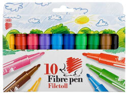 ICO Filctoll készlet, 1-3 mm, ICO "Süni", 10 különböző szín