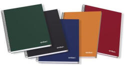 Ambar Spirálfüzet, A5, vonalas, 120 lap, keményfedeles, AMBAR "Ideas", vegyes színek