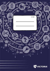 Victoria Füzet, tűzött, A5, vonalas, 32 lap, 4-8. osztály, VICTORIA PAPER Circle "21-32