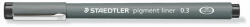 STAEDTLER Tusfilc, 0, 3 mm, STAEDTLER "Pigment Liner 308", fekete - toptoner