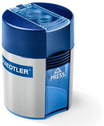 STAEDTLER Hegyező, kétlyukú, tartályos, STAEDTLER "512", kék