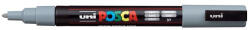 uni Dekormarker, 0, 9-1, 3 mm, UNI "Posca PC-3M", szürke