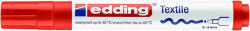 edding Textilmarker, 2-3 mm, kúpos, EDDING "4500", piros