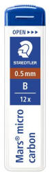 STAEDTLER Grafitbél, B, 0, 5 mm, STAEDTLER "Mars Micro Carbon 250
