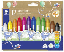 STAEDTLER Zsírkréta, vastag, háromszögletű, STAEDTLER "Noris® jumbo 228 14", 12 különböző szín