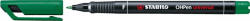 STABILO Alkoholos marker, 0, 7 mm, STABILO "OHPen F", zöld