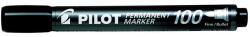 Pilot Alkoholos marker, 1 mm, kúpos, PILOT "Permanent Marker 100", fekete