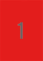 APLI Etikett, 210x297 mm, színes, APLI, piros, 20 etikett/csomag - toptoner