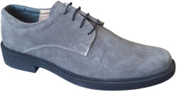 Ciucaleti LUX Pantofi barbati casual piele naturala intoarsa Arezzo Gri, marimea 42