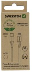 SWISSTEN Cablu Date Swissten Type-C to Lightning 1.2 Alb (Ambalaj Eco)