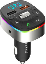 Earldom FM Трансмитер Earldom ET-M74, Bluetooth, USB, Micro SD, QC 3.0, Черен - 17720