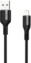 Choetech Cablu-USB-2.0-A-tata-Lightning-Choetech-XAL-0003, -1m, -silicon, -negru (CABLE-USB/LIGH-XAL0003/1BK-CHO)