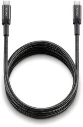 NGS Cablu USB-C - USB-C, NGS KNOT 100W-2, 2m, 100W, negru (CABLE-USBC/USBC-KNOT100W/2-NGS)