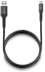 NGS Cablu USB 2.0 A tata - USB-C, NGS KNOT-AC, 1m, 12W, negru (CABLE-USB/USBC-KNOTAC/1-NGS)