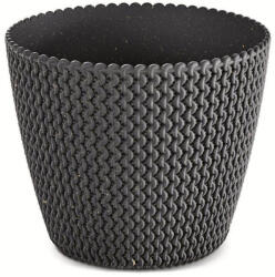 Prosperplast Ghiveci de flori SPLOFY ECO WOOD antracit 21, 8 cm