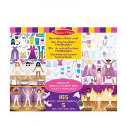 Melissa & Doug autocolante reutilizabile cu placă - îmbrăcare (6075360_DRESS_UP)