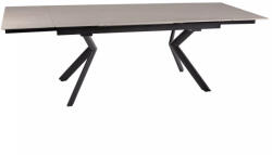 SIGNAL MEBLE Norton Kihúzható Kerámia Étkezőasztal Bézs/Fekete (SIG-NORTONSTRC160)