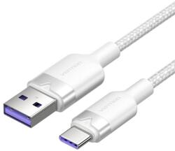 Vention USB 2.0 A la USB-C 6A Vention CTOWF 1M cablu (alb)
