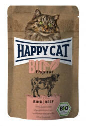 Happy Cat POUCH HÚS BIO MARHA ÁLLATELEDEL MACSKÁK SZÁMÁRA 12X85g
