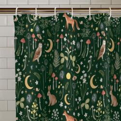 Catherine Lansfield Perdea de duș 180x180 cm Enchanted Twilight Animals - Catherine Lansfield Perdea de dus