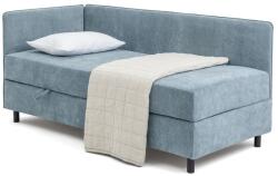 Bonami Pat albastru tapițat cu spațiu de depozitare cu saltea 120x200 cm Avela - Bonami Selection