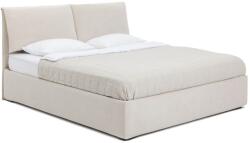 Bonami Pat matrimonial bej tapițat cu spațiu de depozitare cu somieră 160x200 cm Thessa Pillow - Bonami Selection