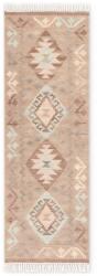 Hanse Home Covor tip traversă albastru deschis-bej reversibil, țesut manual din lână 60x190 cm Kamal Dune - Nouristan Covor