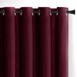 Restilo Draperie burgundy dimout (semi-opacă) din catifea 140x245 cm Eyelets - Restilo