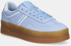 Tommy Hilfiger velúr sportcipő THE GREENWICH FLATFORM SUEDE - kék Női 40