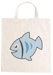  Óvodai jellel vászontáska 27x31x0, 3cm méretben hal kék jel