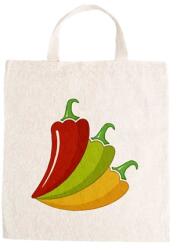  Óvodai jellel vászontáska 27x31x0, 3cm méretben paprika színes jel