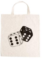  Óvodai jellel vászontáska 27x31x0, 3cm méretben dobókocka fekete jel