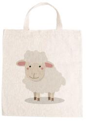  Óvodai jellel vászontáska 27x31x0, 3cm méretben bárány rózsaszín füllel jel