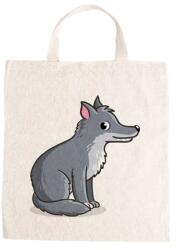  Óvodai jellel vászontáska 27x31x0, 3cm méretben farkas jel