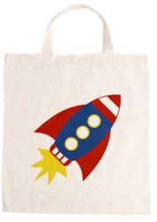  Óvodai jellel vászontáska 27x31x0, 3cm méretben rakéta jel
