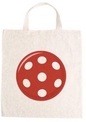  Óvodai jellel vászontáska 27x31x0, 3cm méretben labda piros fehér pöttyös jel
