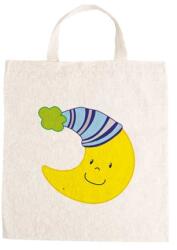  Óvodai jellel vászontáska 27x31x0, 3cm méretben hold sapkában jel