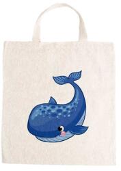  Óvodai jellel vászontáska 27x31x0, 3cm méretben bálna jel