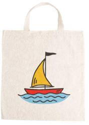 Óvodai jellel vászontáska 27x31x0, 3cm méretben hajó vitorlás jel