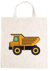  Óvodai jellel vászontáska 27x31x0, 3cm méretben dömper jel