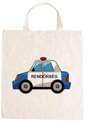  Óvodai jellel vászontáska 27x31x0, 3cm méretben rendőrautó jel