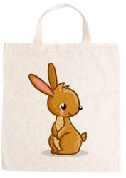  Óvodai jellel vászontáska 27x31x0, 3cm méretben nyuszi barna jel