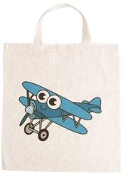  Óvodai jellel vászontáska 27x31x0, 3cm méretben repülő kék A jel