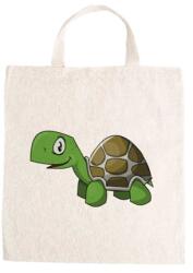  Óvodai jellel vászontáska 27x31x0, 3cm méretben teknős zöld barna jel